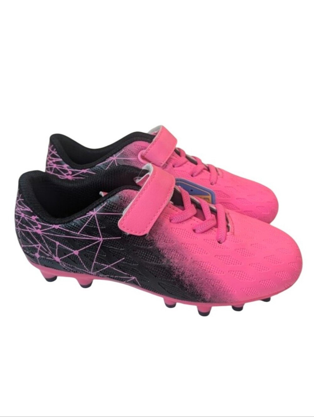 Brooman Kids Soccer Cleats Pink And Black Size 1